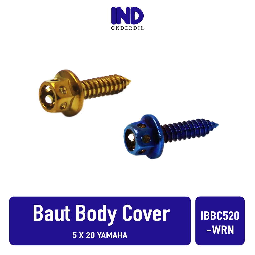 Baut-Baud Sekrup Probolt Body-Bodi Semua Motor Yamaha 5x20-M5X20-M 5 x 20-M5 Mio/Jupiter Lama/Nouvo