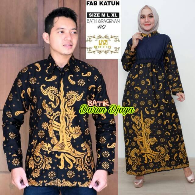 Hem batik motif keris lengan panjang / hem batik eksklusif / couple batik motif keren
