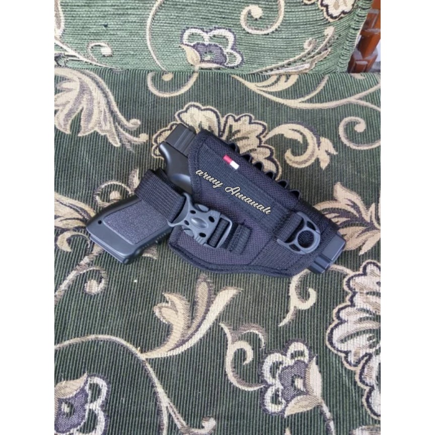 SARUNG PISTOL PINGGANG / HOLSTER 4/ PISTOL CASE/ SARUNG PISTOL REVOLVER/SARUNG PISTOL GLOCK/ AIRSOFT