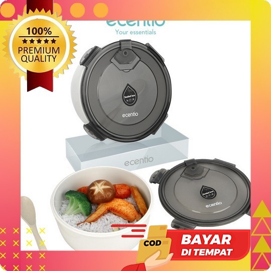 (Bisa Cod) Lunch Box Tempat Bekal Anak Warna Random Kotak Bekal Anti Tumpah Lunch Box Set Tempat Mak