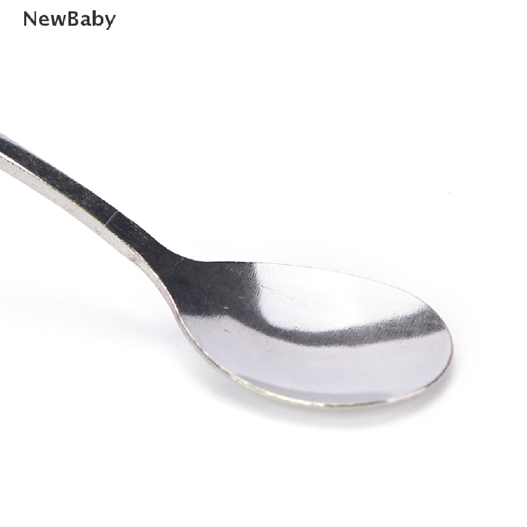 Sendok Tehkopies Krim Gagang Panjang 16cm Bahan Stainless Steel Untuk Bayi