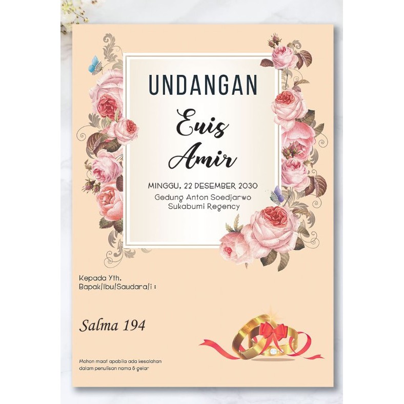 Blangko Undangan Salma 194 (isi 100lbr)