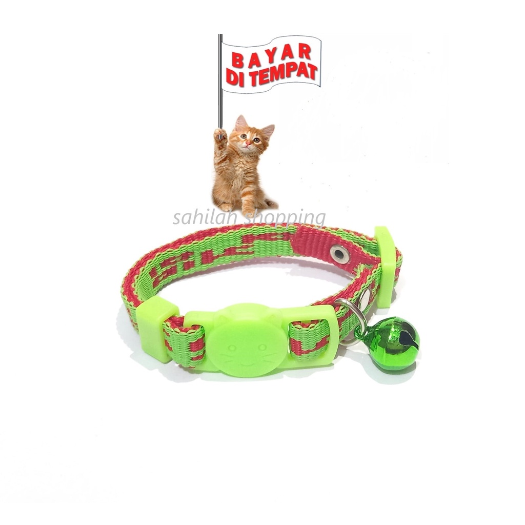 TERBARU!! KALUNG KUCING ANJING OTER MUSANG MOTIF KOREA BUNYI LONCENG NYARING