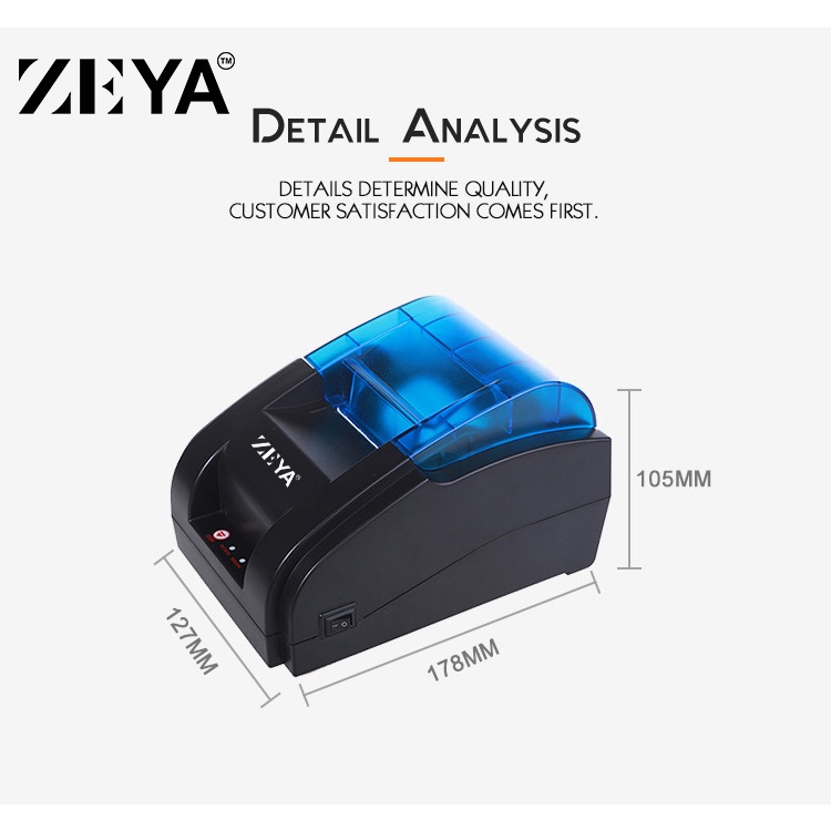 [HH] PRINTER KASIR / PPOB POS THERMAL STRUK 58MM BLUETOOTH ZEYA ZY-58H