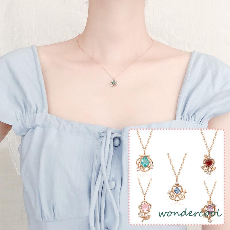 Disney Princess Kalung Wanita Desain Niche Temperamen Perhiasan Sederhana-Won