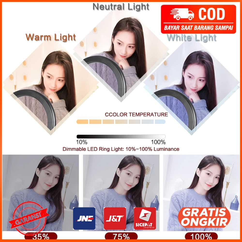 Lampu Ring Light RGB LED 12W 156 LED 13 Inch 1 Holder - F-330Q