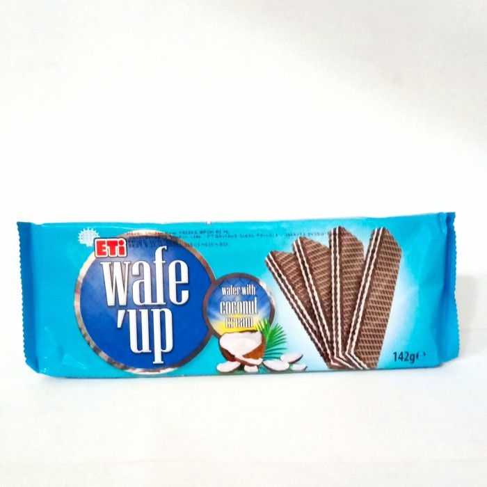 

ETI WAFE'UP WAFER WITH COCONUT CREAM 142 GR - WAFER DENGAN KRIM KELAPA