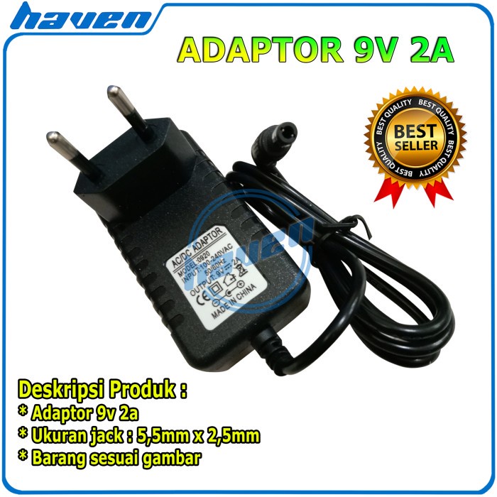 Adaptor 9v 2a Power Supply 9v 2A Adapter 9V 2A