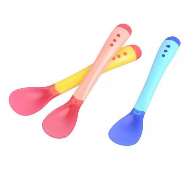 Sendok Makan Bayi Silicone Sensor Panas