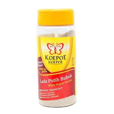 Lada Putih KoepoeKoepoe 83gr WhitePepper Powder Kupu-kupu White Pepper Bumbu Ladaputih Koepoe