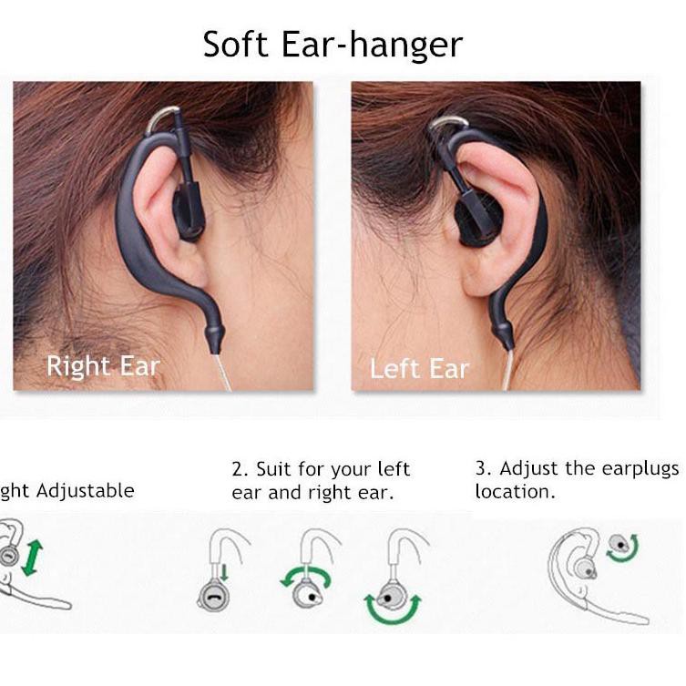 E9N Universal Headset Earphone untuk HT / Walkie Talkie Pofung Boafeng ICOMM Weierwei - K0459♪♂ (Rea