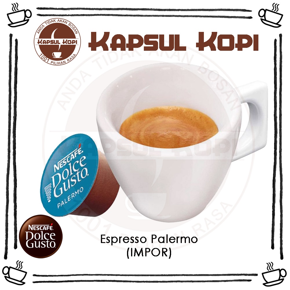 

Ecer Espresso Palermo Kapsul Kopi Impor Nescafe Dolce Gusto Coffee Capsule