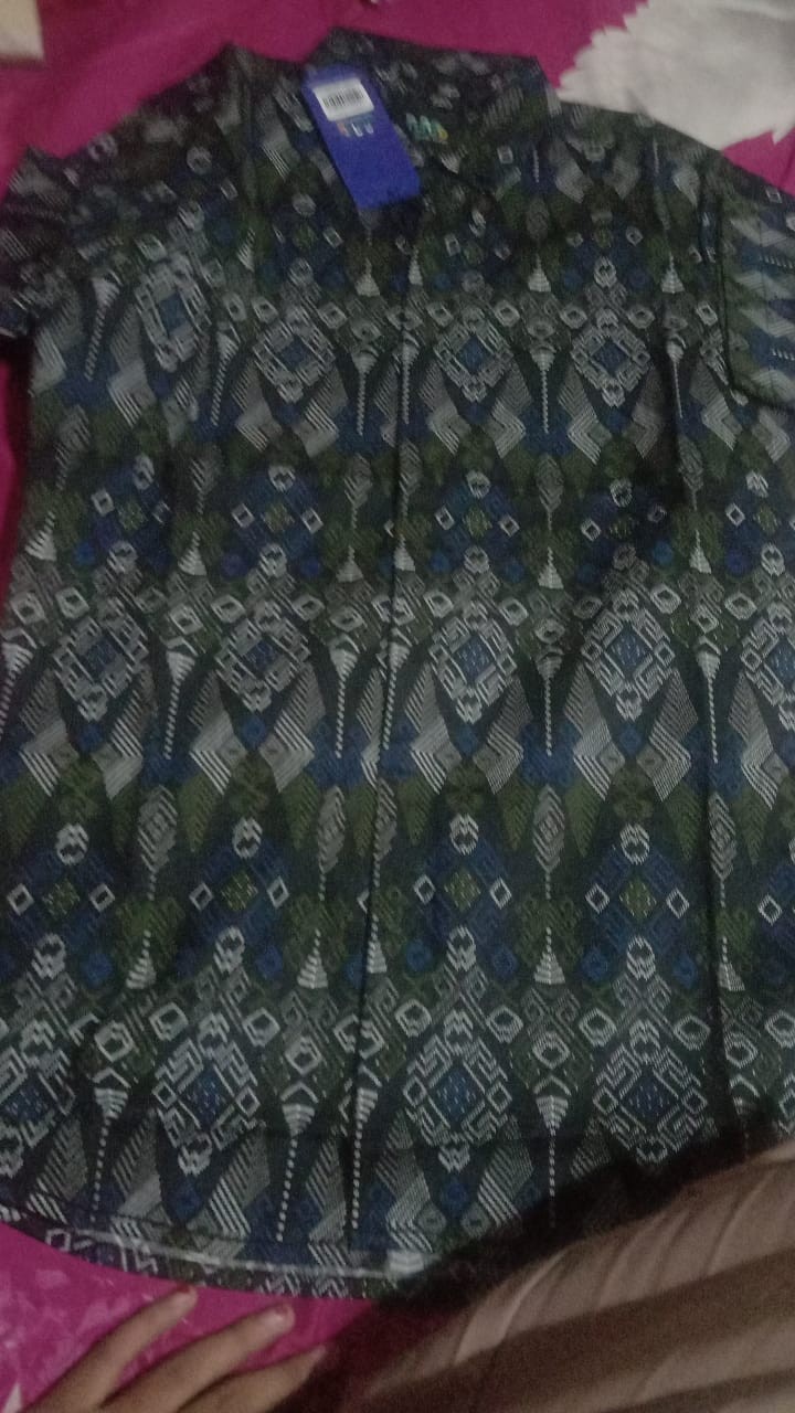 Babedo Kemeja Batik Pria Slim Fit Motif Torpedo Premium Lengan Pendek