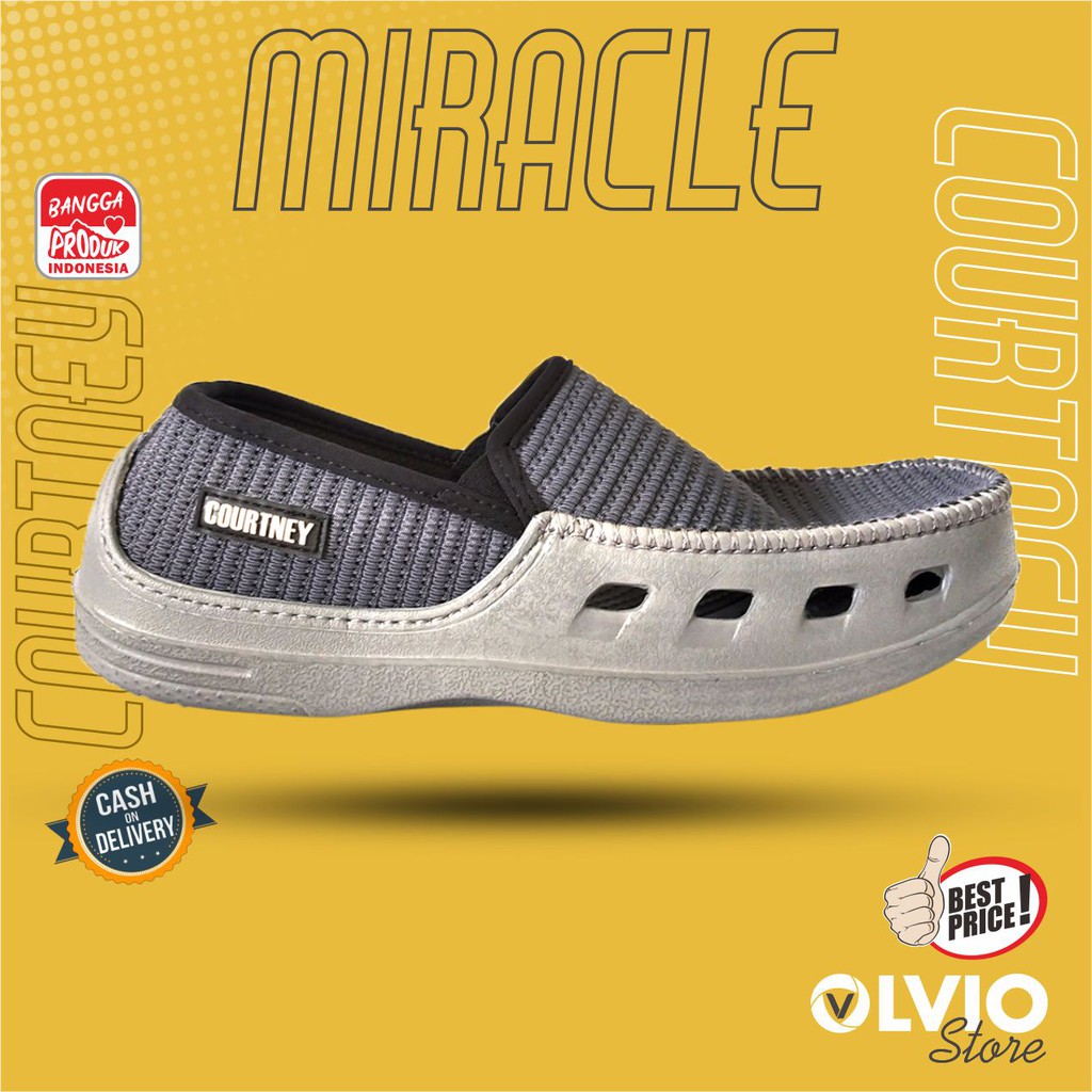 Courtney MIRACLE - Sepatu Slip On Phylon Casual Pria Courtney Original