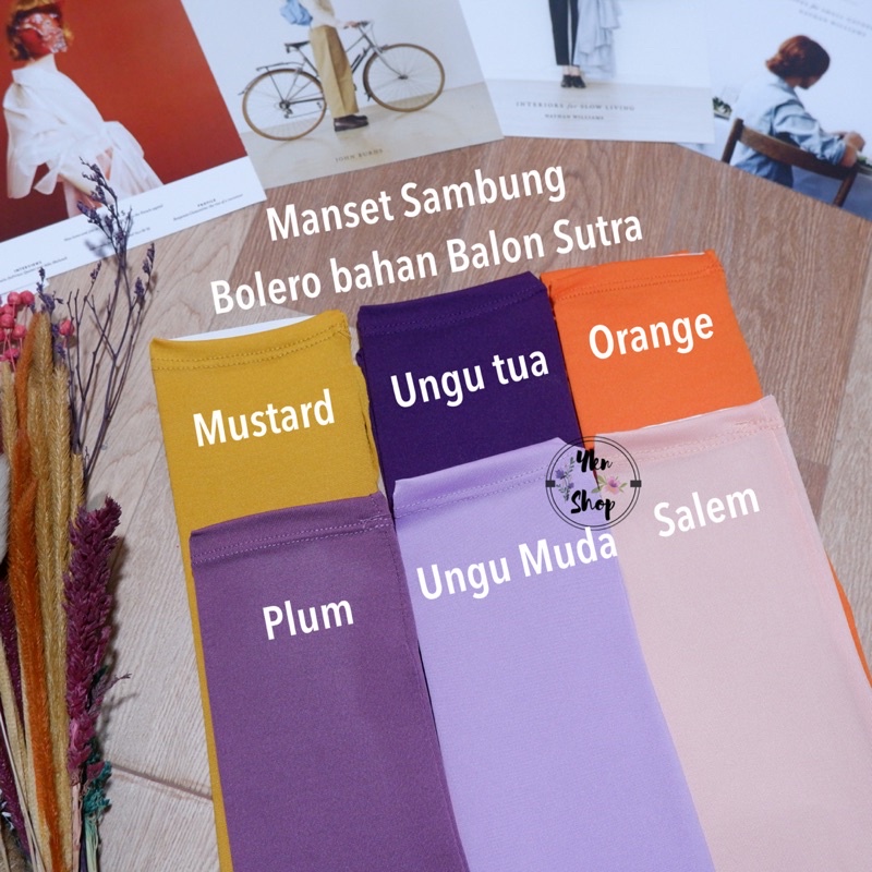 Manset Tangan Sambung BOLERO bahan Jersey|Balon Sutra