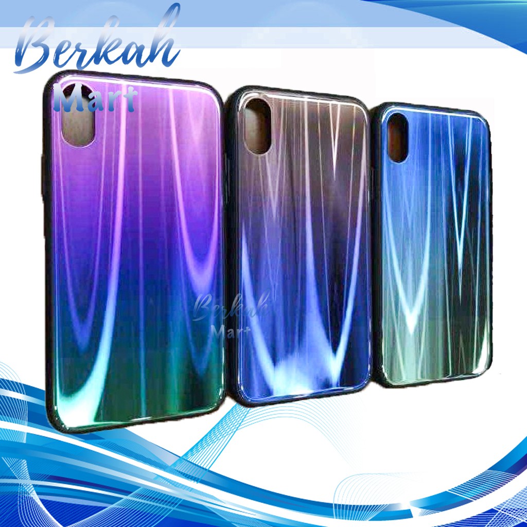 PROMO CUCI GUDANG 11.11 GLASS GRADIANT CASE OPPO F7 F9 PRO A59 F7 F9 A3S A5S A12 A7 REDMI 6 7 8 NOTE