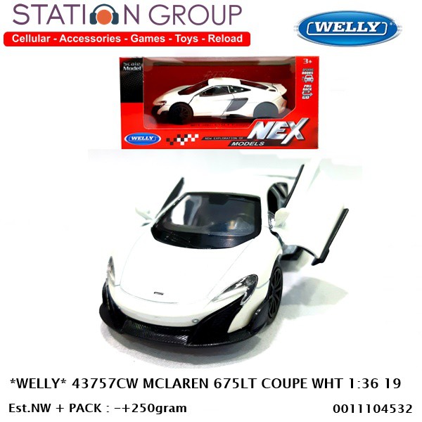 WELLY 43757CW MCLAREN 675LT COUPE WHITE