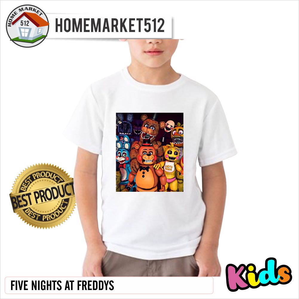 Kaos Anak Five Nights At Freddys Kaos Anak Laki-laki Dan Perempuan Premium SABLON ANTI RONTOK!!!!! | HOMEMARKET512