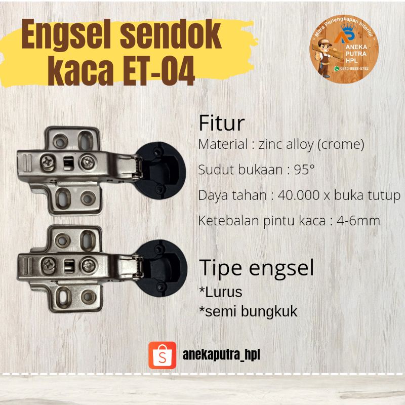 Taco Engsel Sendok Kaca ET 04 A | ET 04 B