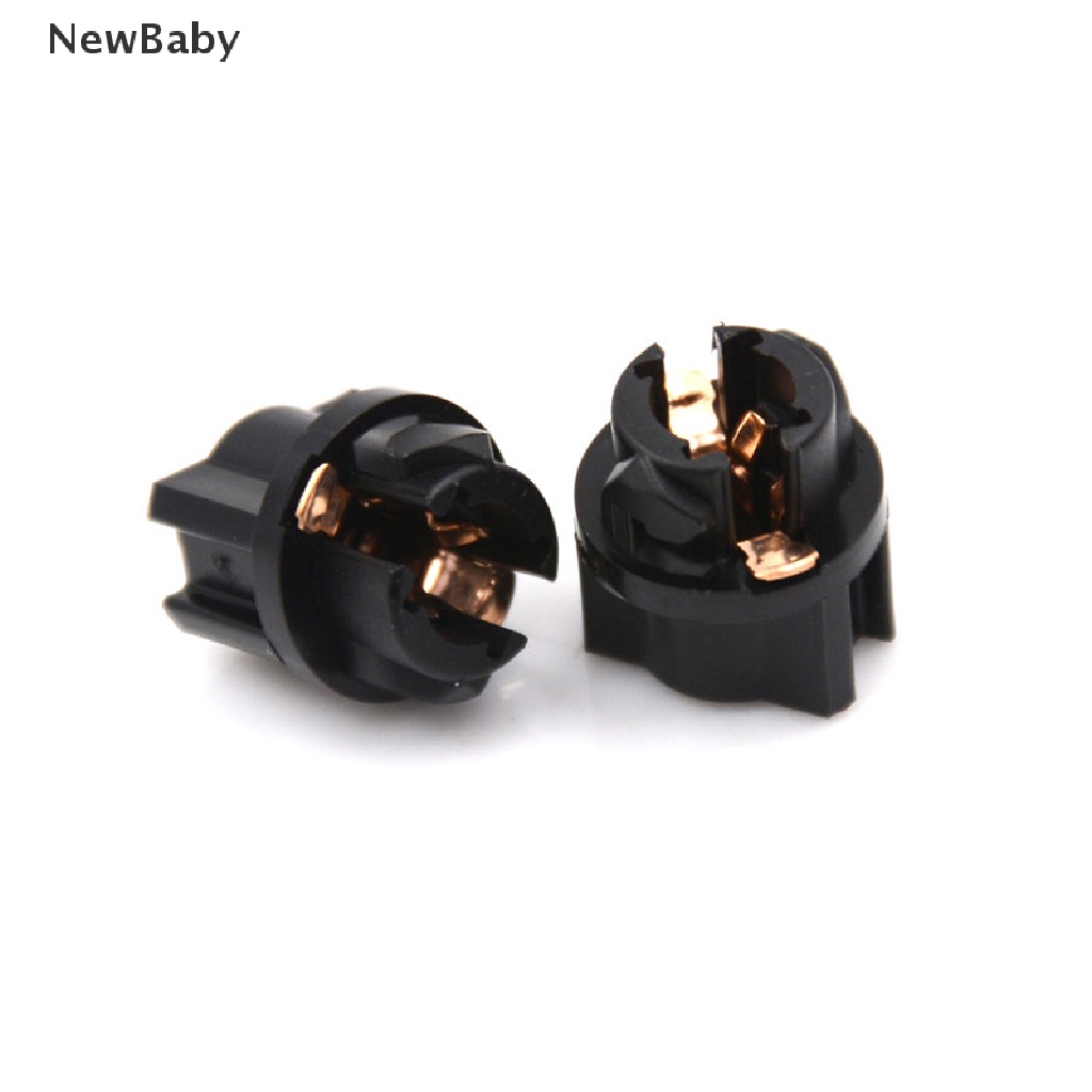 Newbaby 10Pcs Socket Lampu Bohlam T5 Untuk Dashboard Mobil