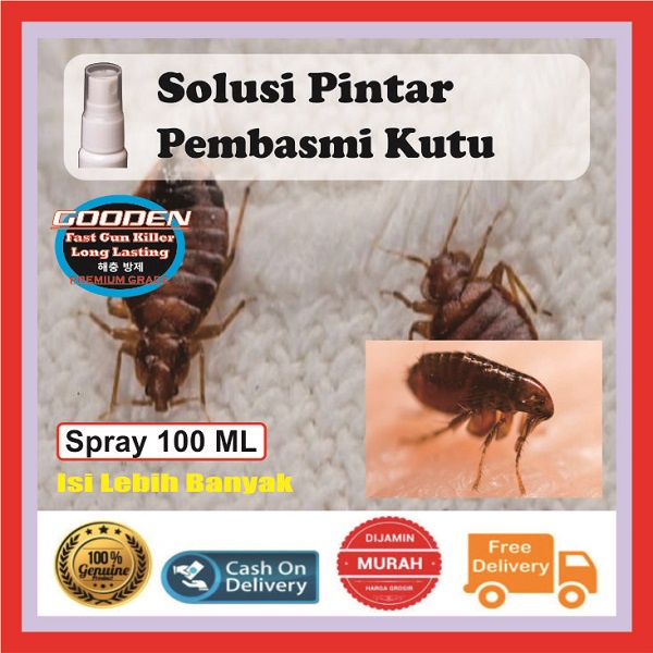 Cairan Racun Semprot Pembunuh Pengusir Pembasmi Kutu Anjing Kutu Busuk Kutu Kasur Kutu Kucing Tungau