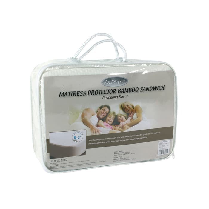 TOPPER KASUR BAMBU SANDWICH 180X200 CM