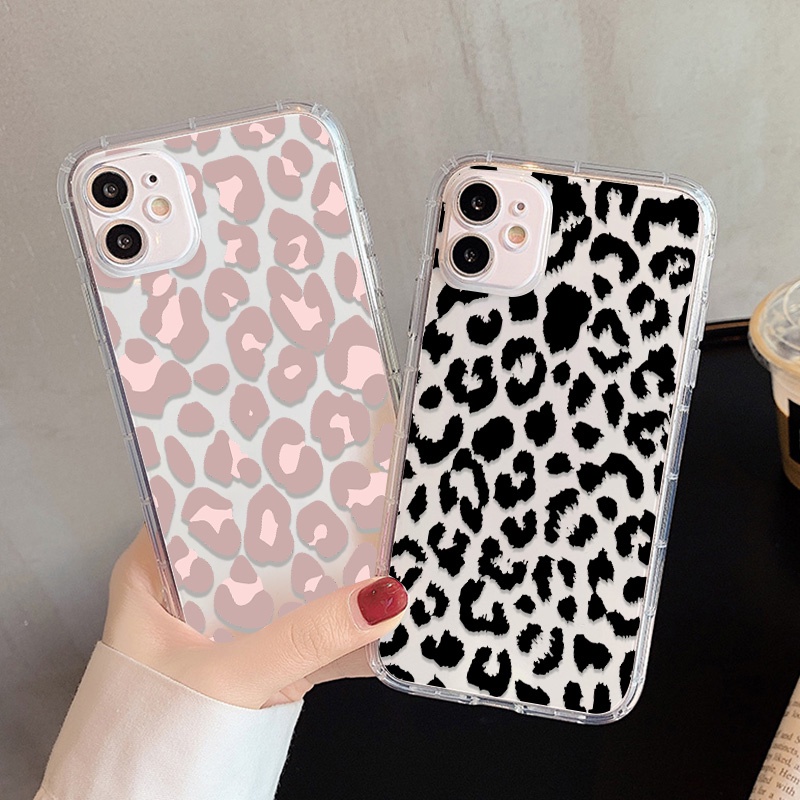 REALME Case Motif Print Leopard Untuk OPPO A74 A54 A94 A93 A57 A59 A8 A83 A9 F1S A39 A15 A15S A53 A32 A33 S A37 A35 A16 A16S A54S A52 A9 A7 2020 A7