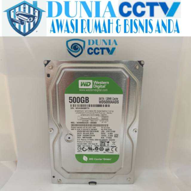 HARDDISK WD GREEN 500GB