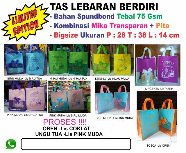 

TAS LEBARAN TRANSPARAN CANTIK PITA KOMBINASI