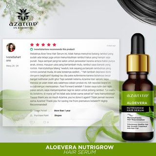 Azarine Aloe Vera Hair Serum | Shopee Indonesia