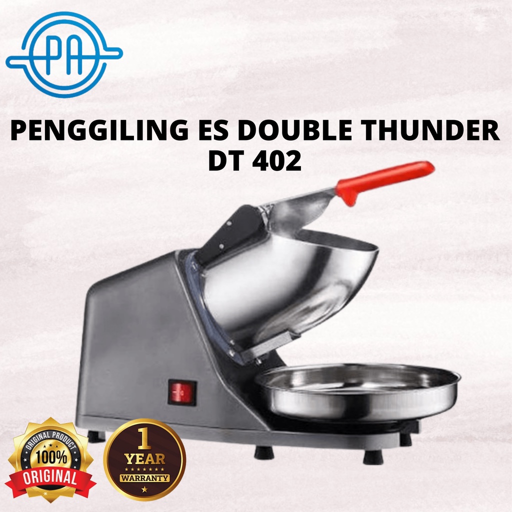 Mesin  Serut Es / Gilingan Es Listrik Double Thunder DT 402 Mata Pisau 2