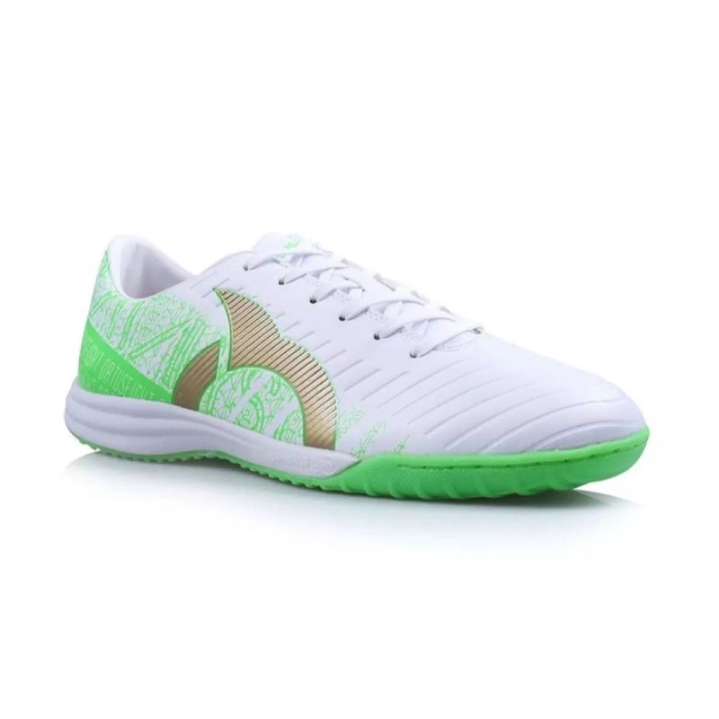 Sepatu Futsal Ortuseight Catalyst Chyper In White/Lawn green/Gold