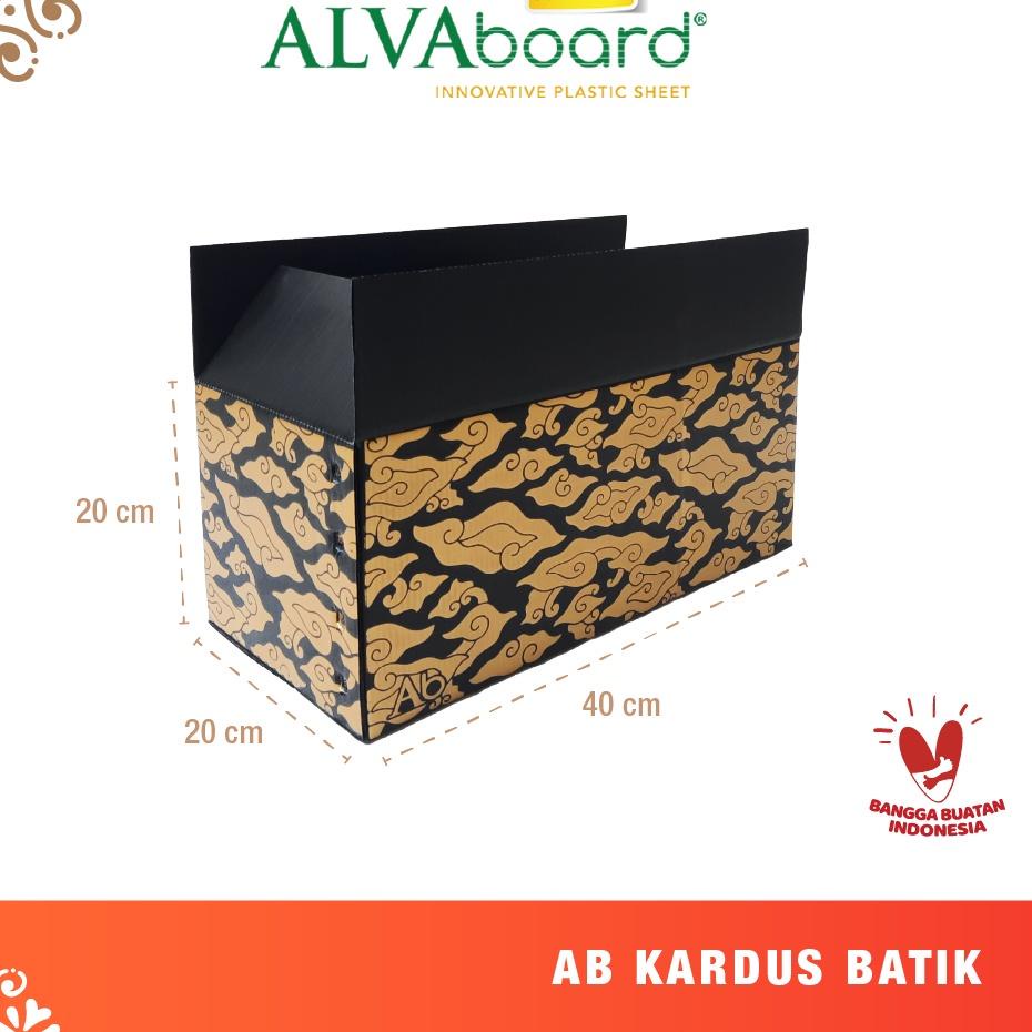 

Kualitas Terjamin ALVAboard Kardus Batik, Box Batik Ukuran 40 x 20 x 20 Cm