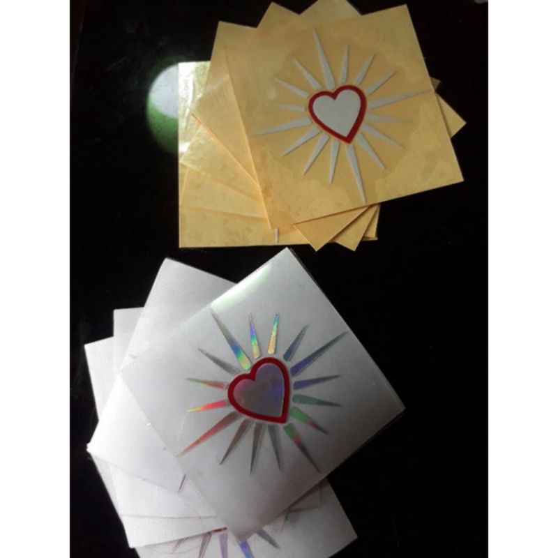 PSHT Stiker Cutting Hologram/Reflektif Setiker Hati Bersinar