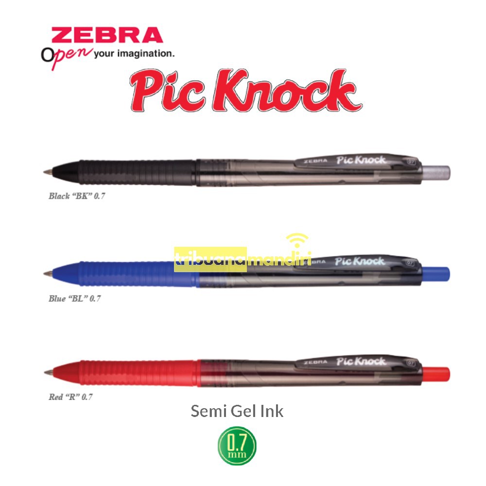 

Zebra Pic Knock/ Pen Semi Gel Picknock 0,7 mm