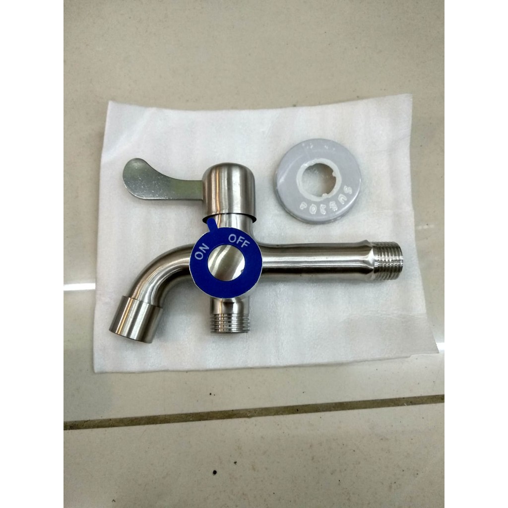 Kran Air Cabang Stainless Merk Kedeng Type KD 101 ukuran 1/2 inch