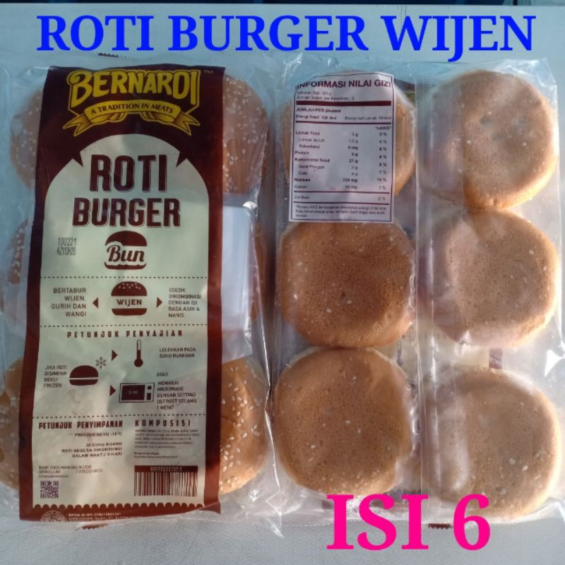 

BERNARDI ROTI BURGER BESAR WIJEN ISI 6