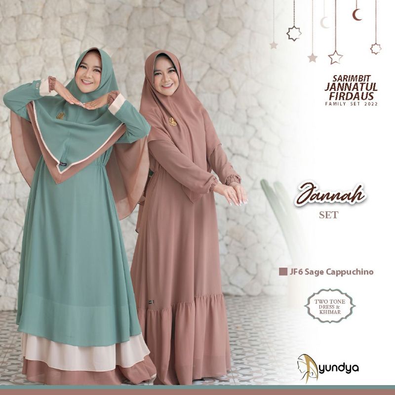 Jannah Set dress Dewasa by Ayundya Official