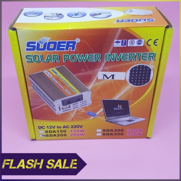 Solar power inverter SDA200 SUOER   power inverter mobil