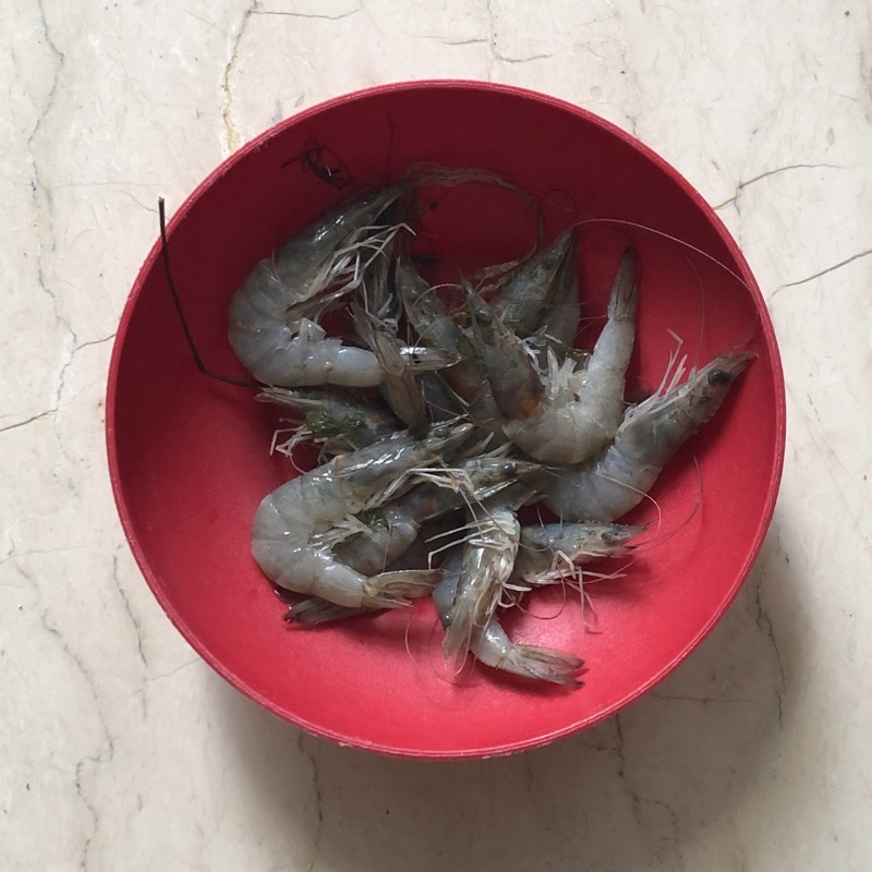 

udang ukuran sedang 250gr