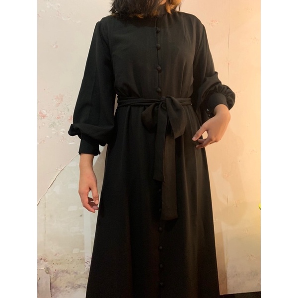 PRESLEY VINTAGE DRESS KOREA-Hitam // Black