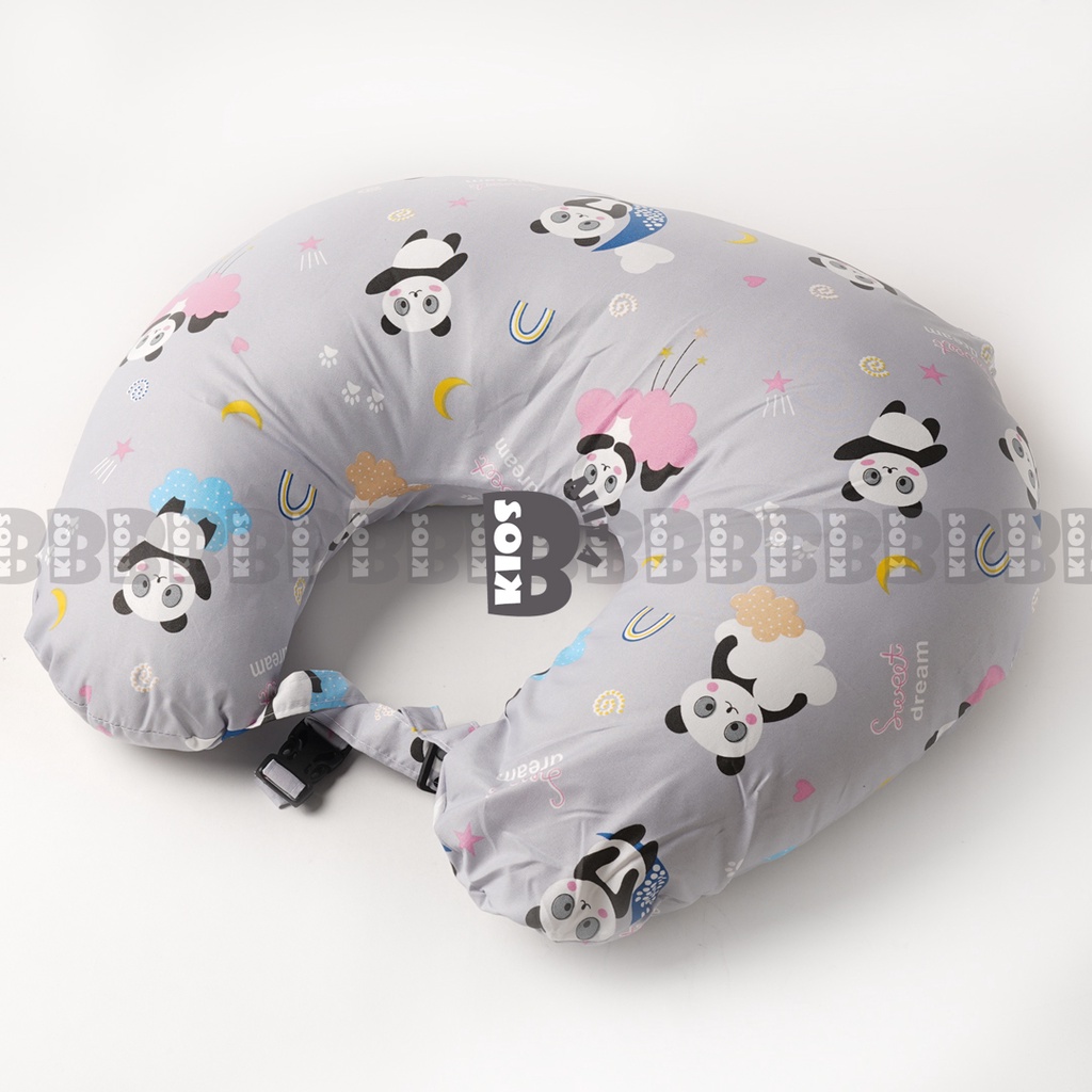 JUMBO BANTAL MENYUSUI BAYI / UKURAN JUMBO BANTAL IBU MENYUSUI ASI / NURSING PILLOW BUSUI BANSU-GRAY PANDA
