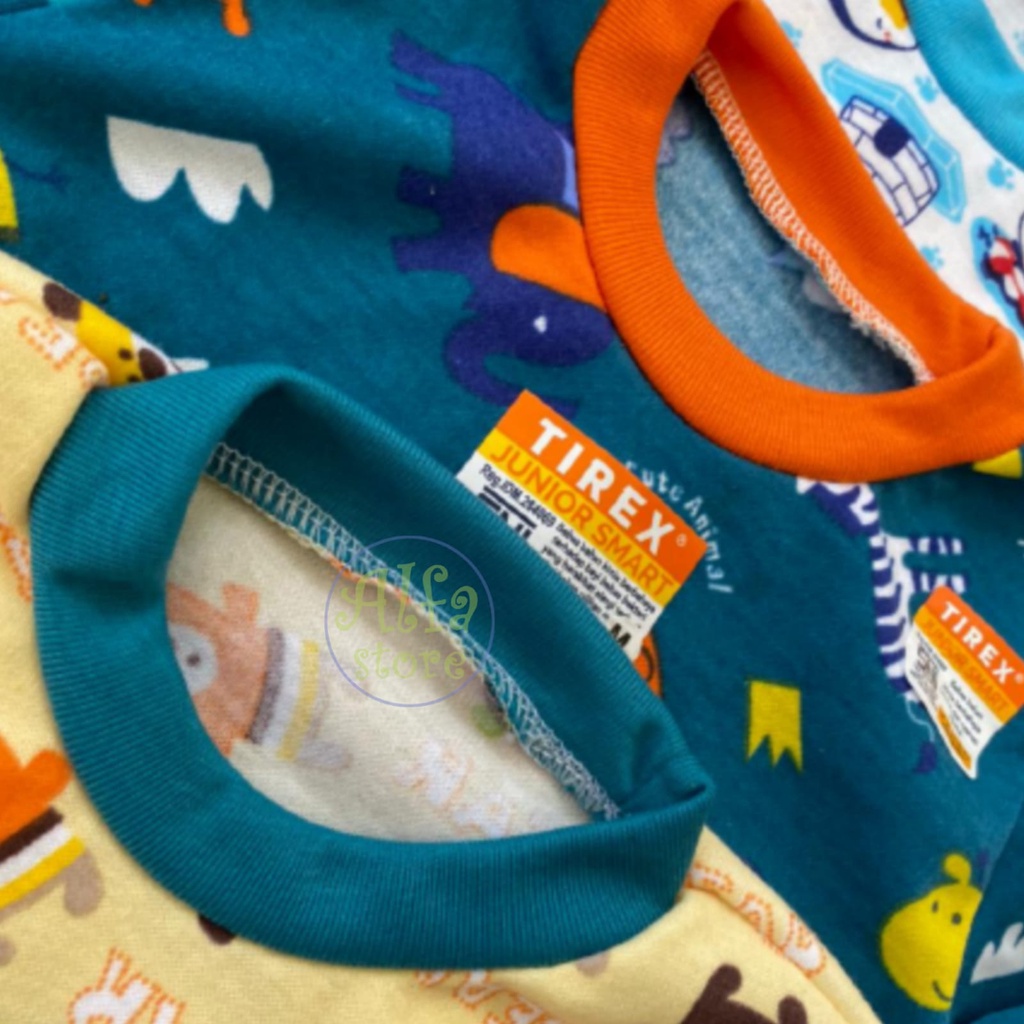 Kaos anak bayi printing merek tirex unisex / kaos lengan panjang-2