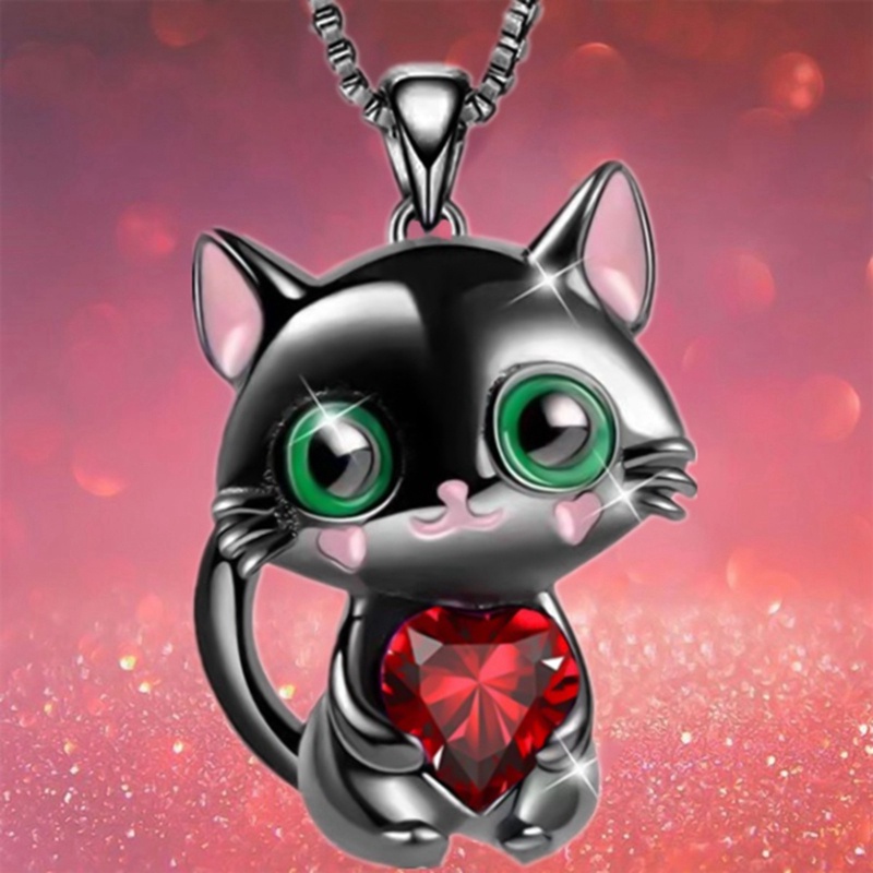 Kalung Liontin Unicorn Aksen Kristal Berlian Imitasi Warna-Warni Untuk Wanita