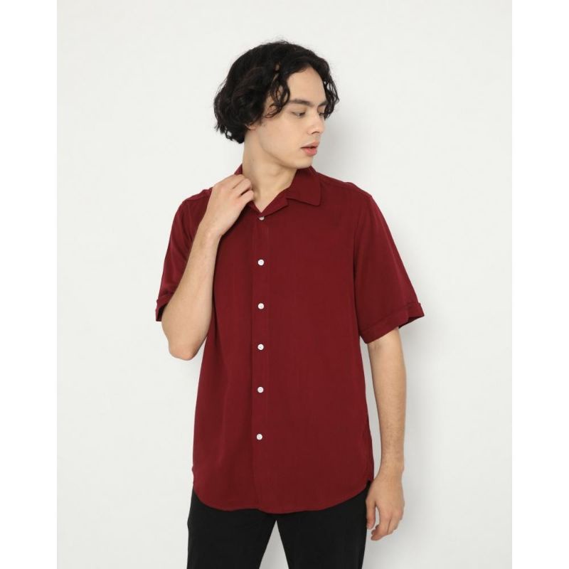 Erigo Short Shirt Lawrence Maroon