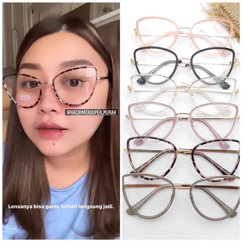 frame kacamata cateye 98525 ALBJ