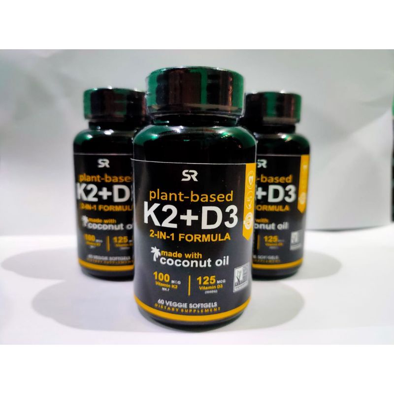 PLANT - BASED K2 + D3 2 in 1 FORMULA ( OBAT TULANG & IMUNETE)