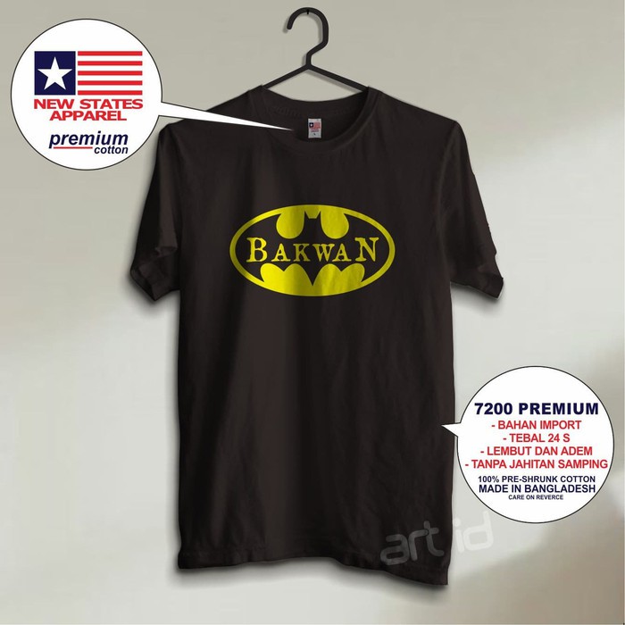 Kaos plesetan Batman Bakwan New States Apparel