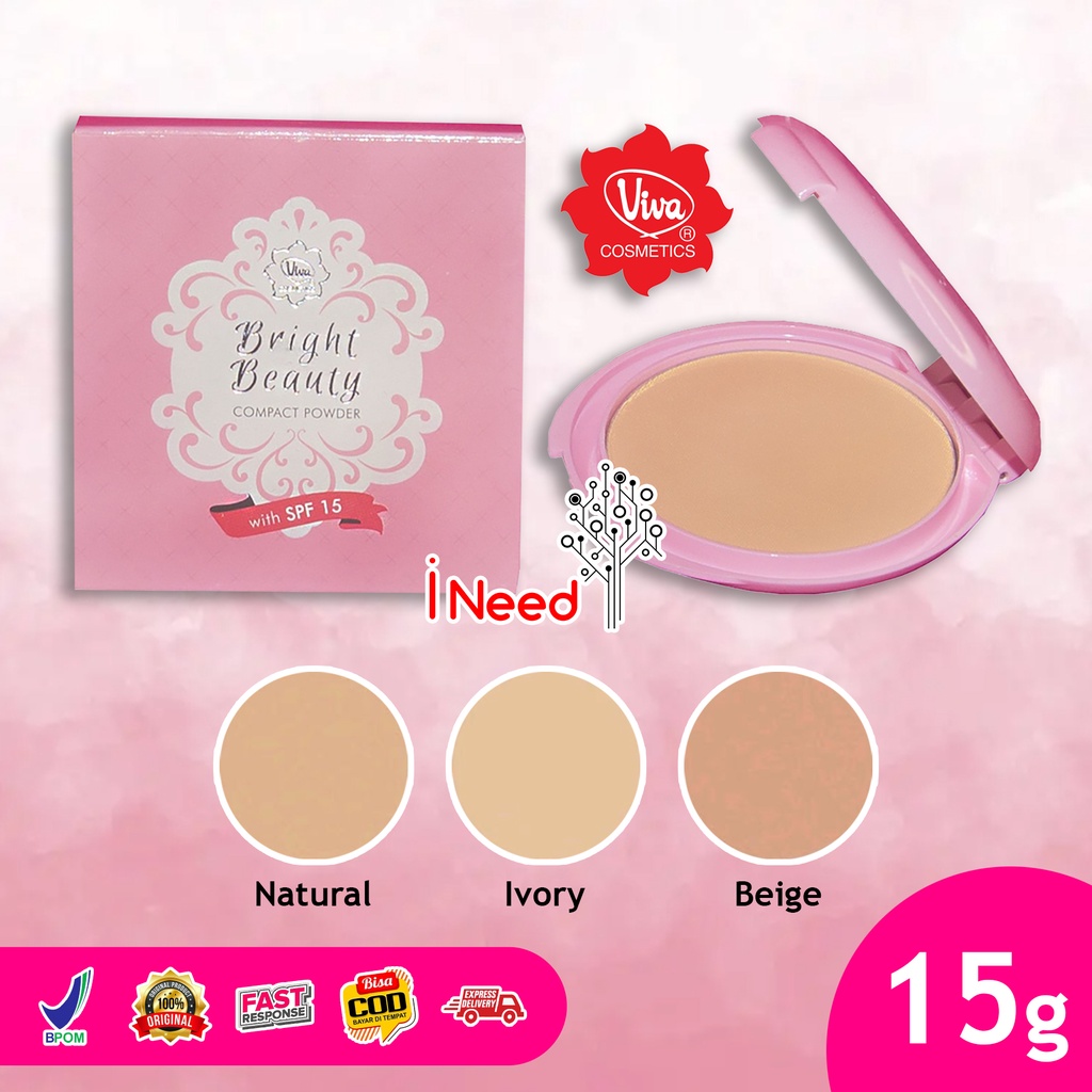 (INEED) Viva Bright Beauty Compact Powder SPF15 | bedak padat viva