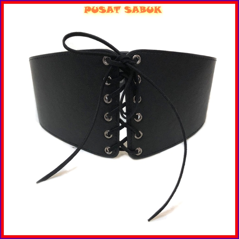 Gesper Lebar Sabuk Ikat Pinggang Belt Wanita Obi Korea Karet Elastis Cewek Gasper besar Hitam Grosir Murah Kekinian Fashion Cantik Jumbo Women Praktis Modis Mewah Pingang Blet